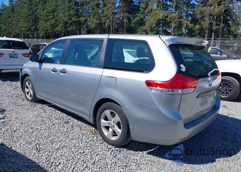 2014 Toyota Sienna L V6 7 Passenger from USA, damaged, VIN 5TDZK3DC7ES433780